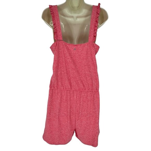 Thrive Societe Romper Heather Coral Reef Ruffle Strap Pockets Casual Size S NWT - Picture 9 of 16